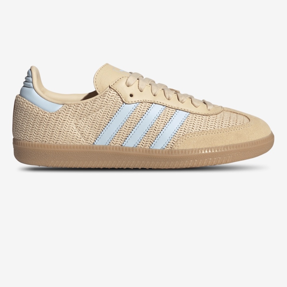Adidas Originals OG Samba Blue/Sand crochet size 9